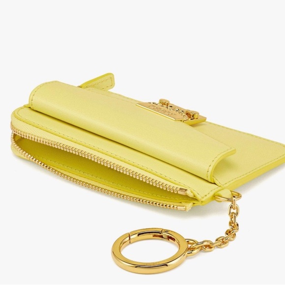 NWT MCM Patricia Zip Card Case Front Pocket Pink Leather - Picture 4 of 6